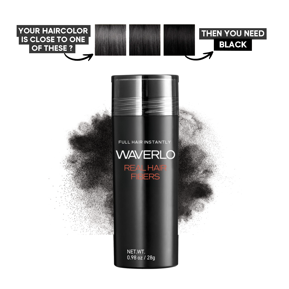 Waverlo Real Hair Thickening Fibres