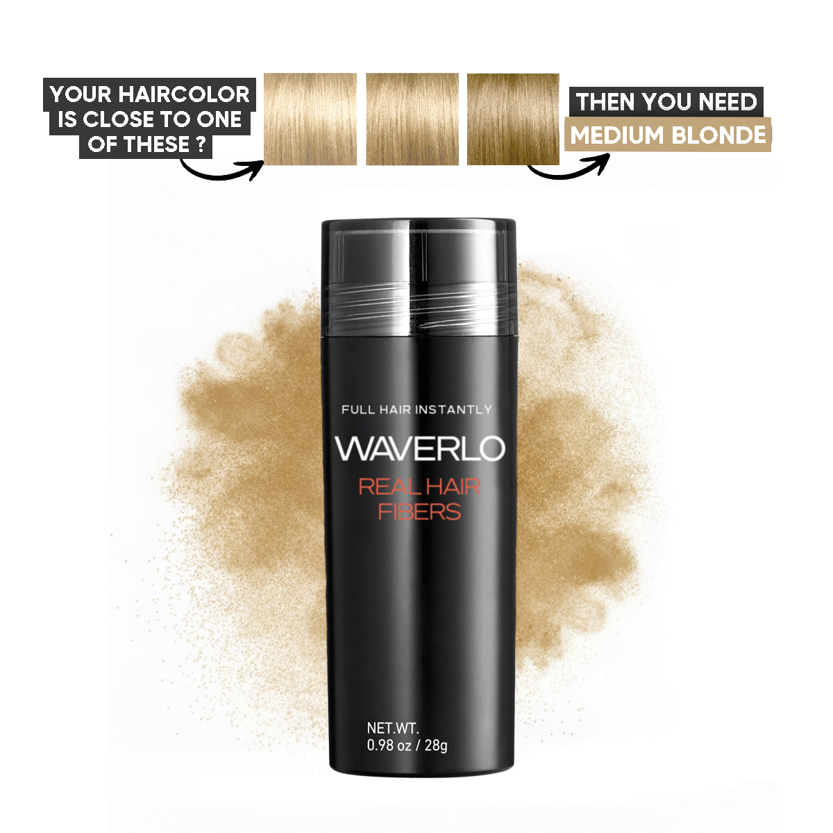 Waverlo Real Hair Thickening Fibres